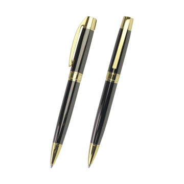 Luxus Heavy Pen Black Ink Business Geschenk Golden Metalic Ball Stift mit kundenspezifischem Logo